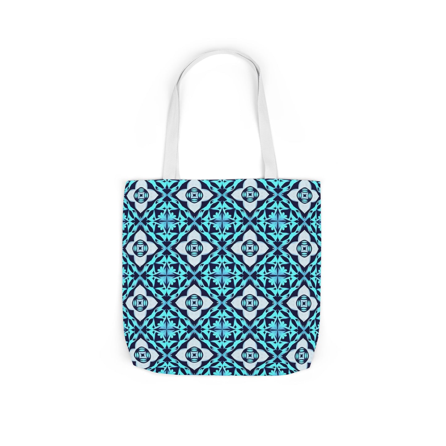 Gaia's Blue Geometric Tote Bag