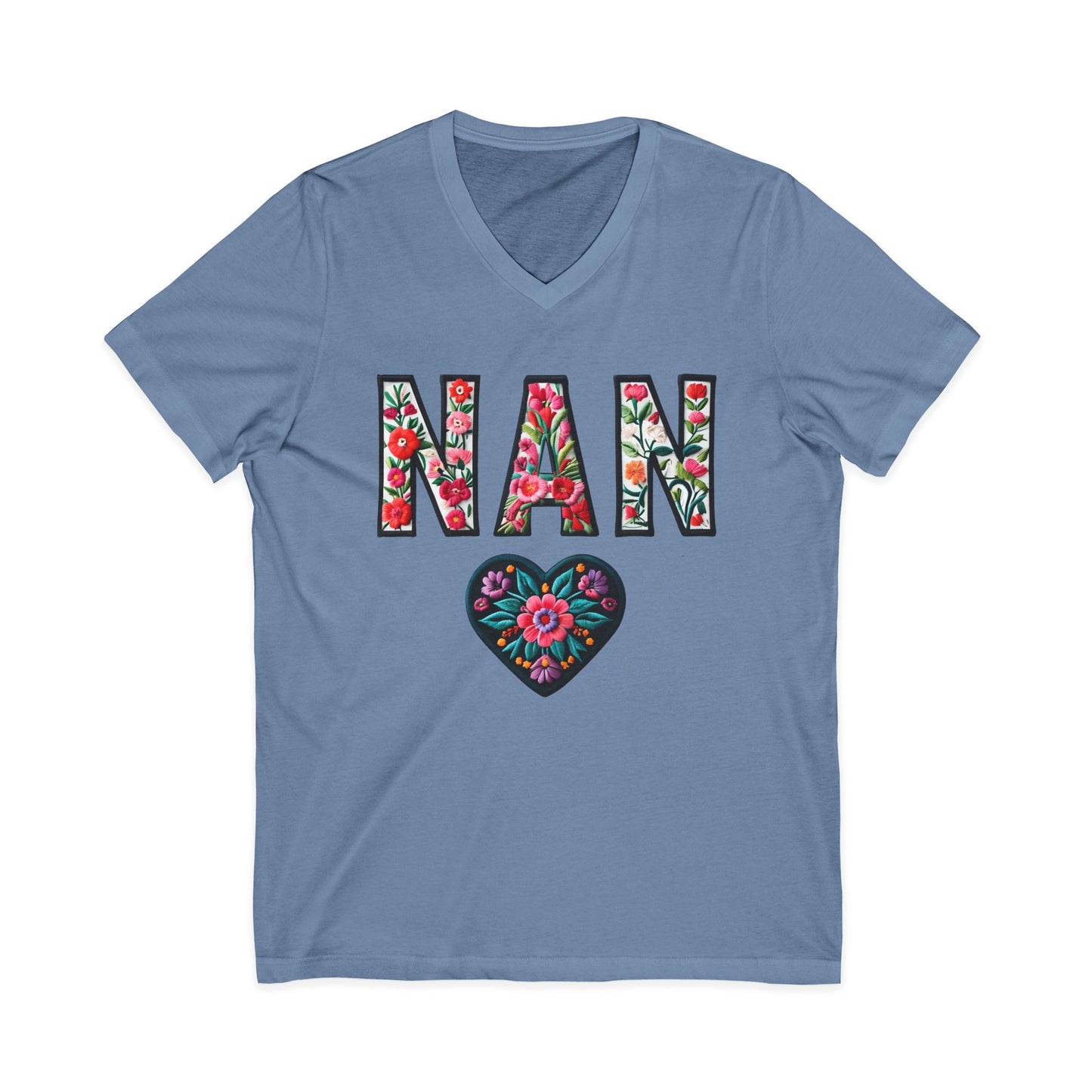 Nadia's Nan V-Neck Adult Shirt