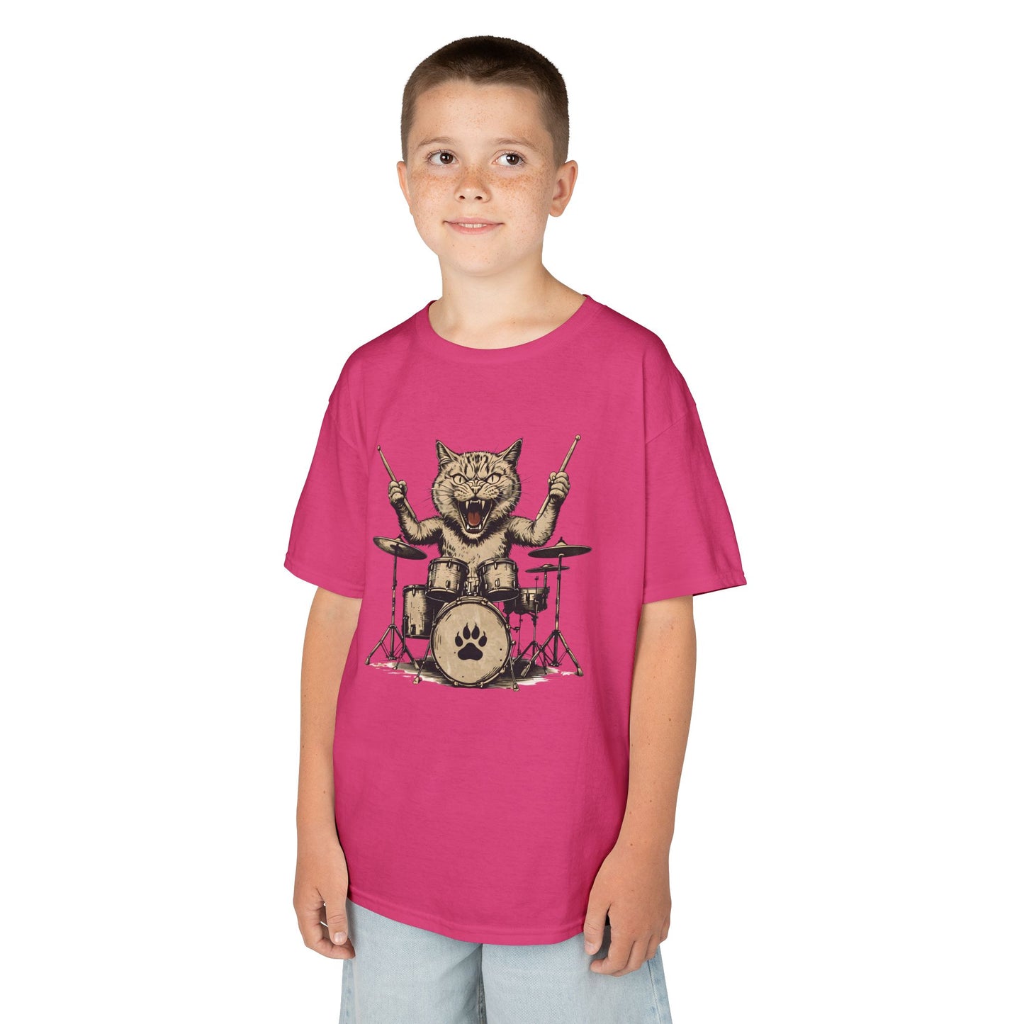 Dave's Drummer Cat Youth Top