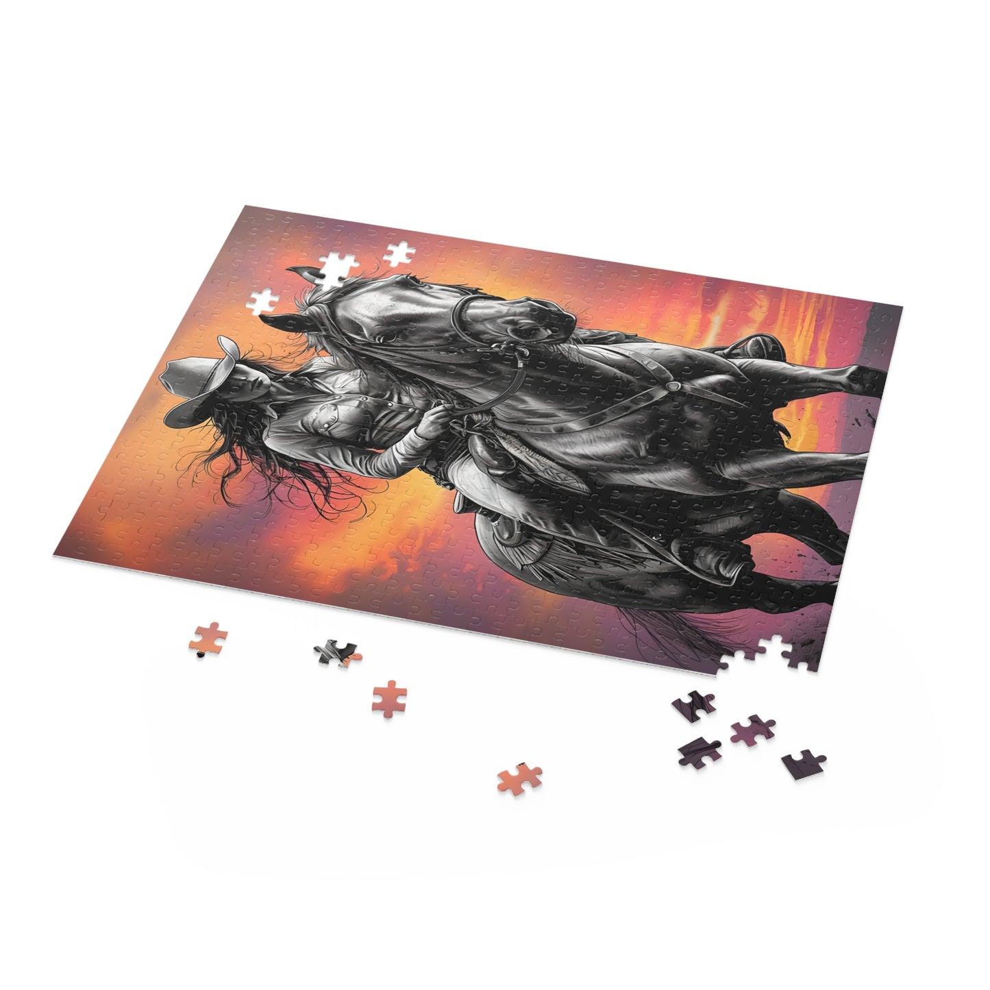 Western Cowgirl 500 Piece Jigsaw Puzzle