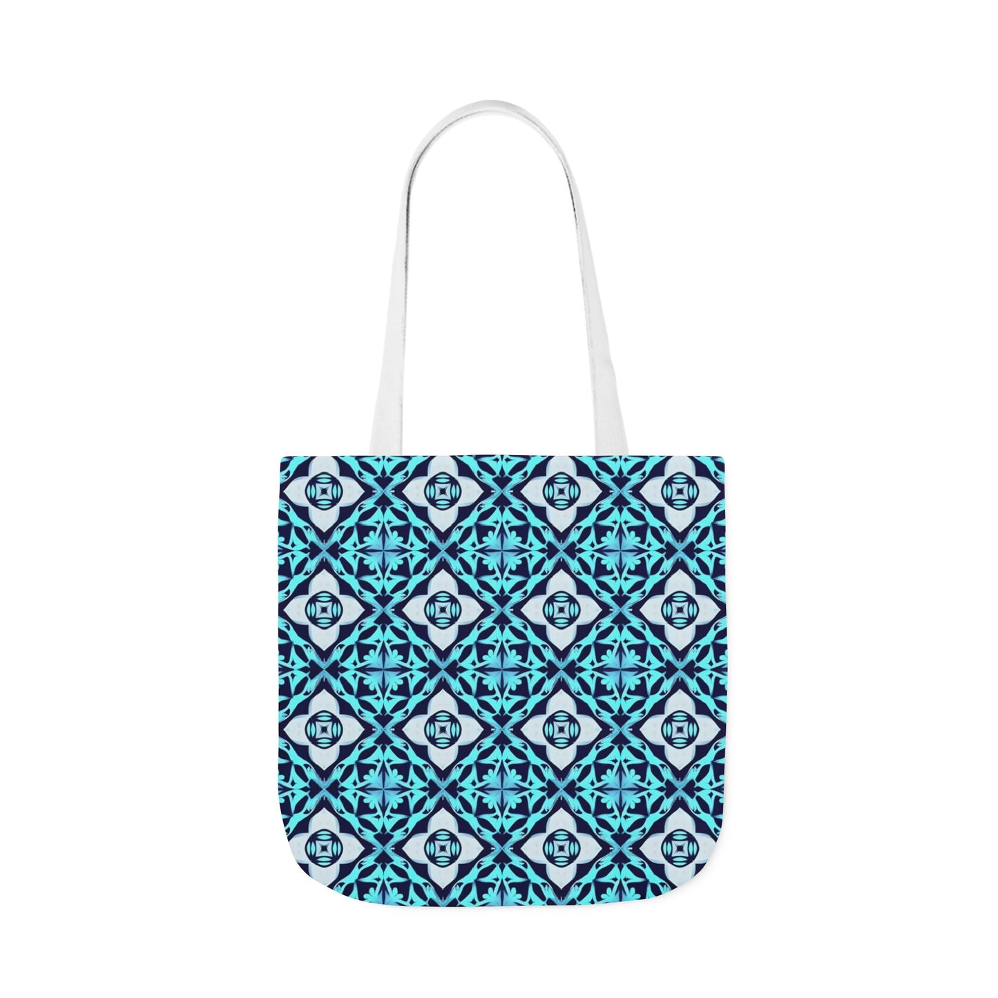 Gaia's Blue Geometric Tote Bag