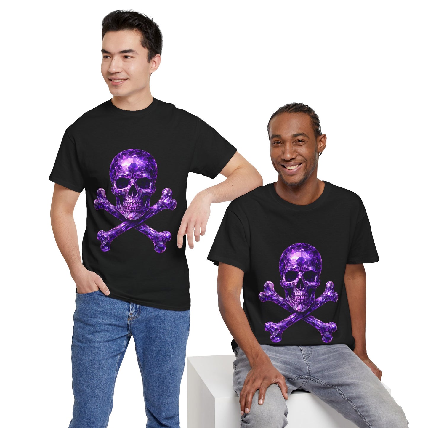 Ami's Amethyst Skull & Crossbones Adult Shirt