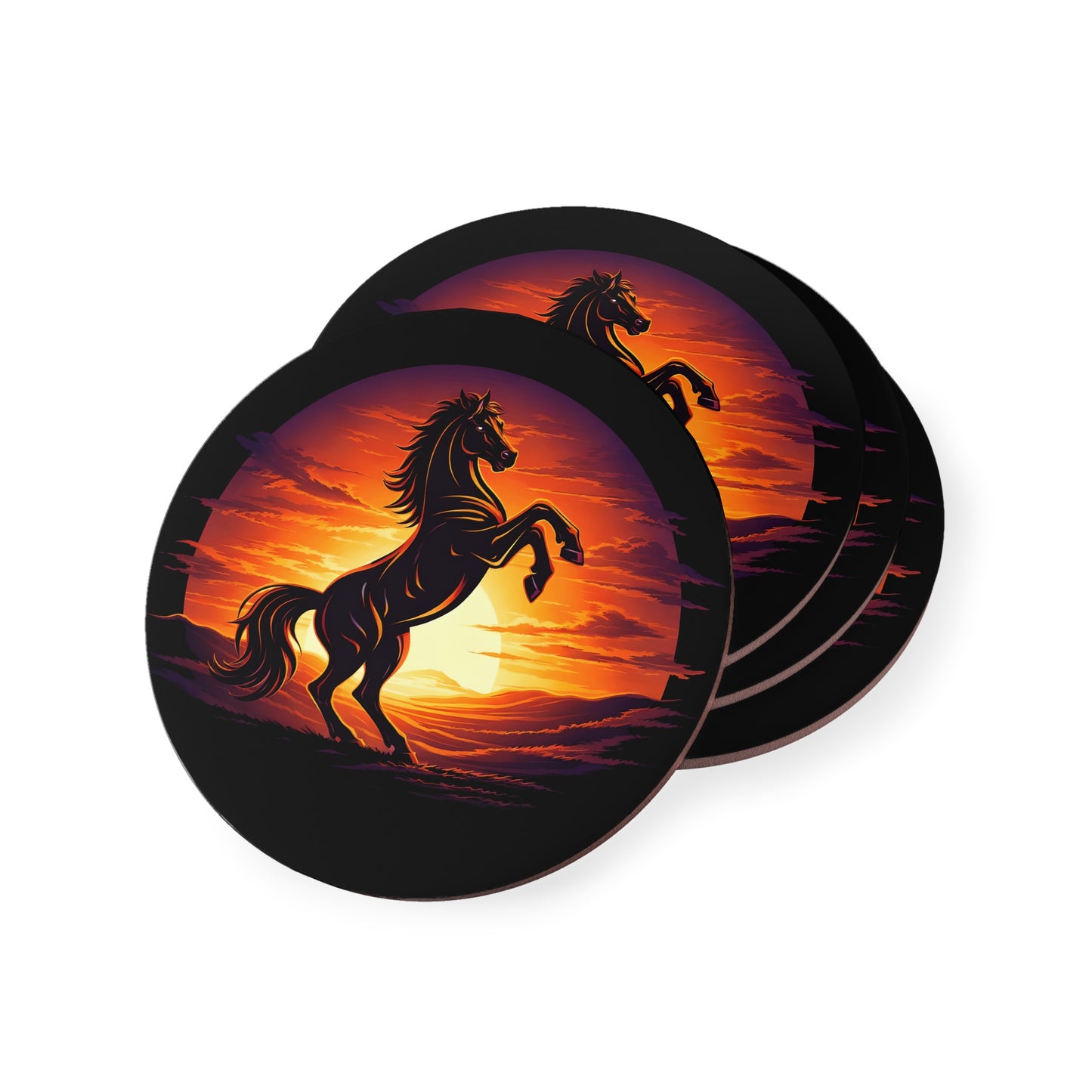 Sunset Stallion Coasters
