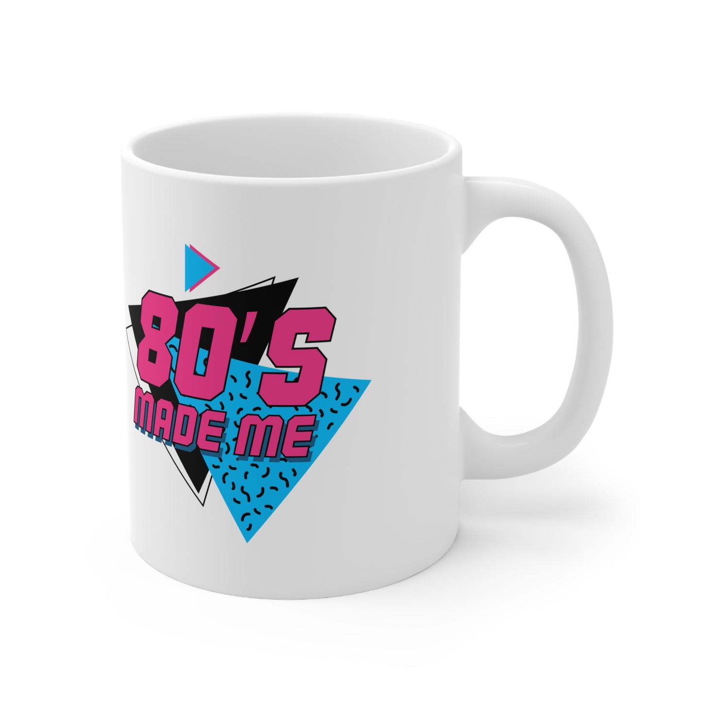 80's Made Me Retro Ceramic Mug, Coffee Cup
