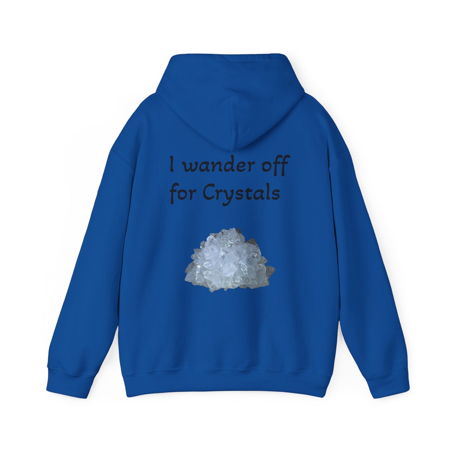 Savanna's  "Sparkle Alert: I wander off for Crystals" Adult Sweatshirt - Hooded