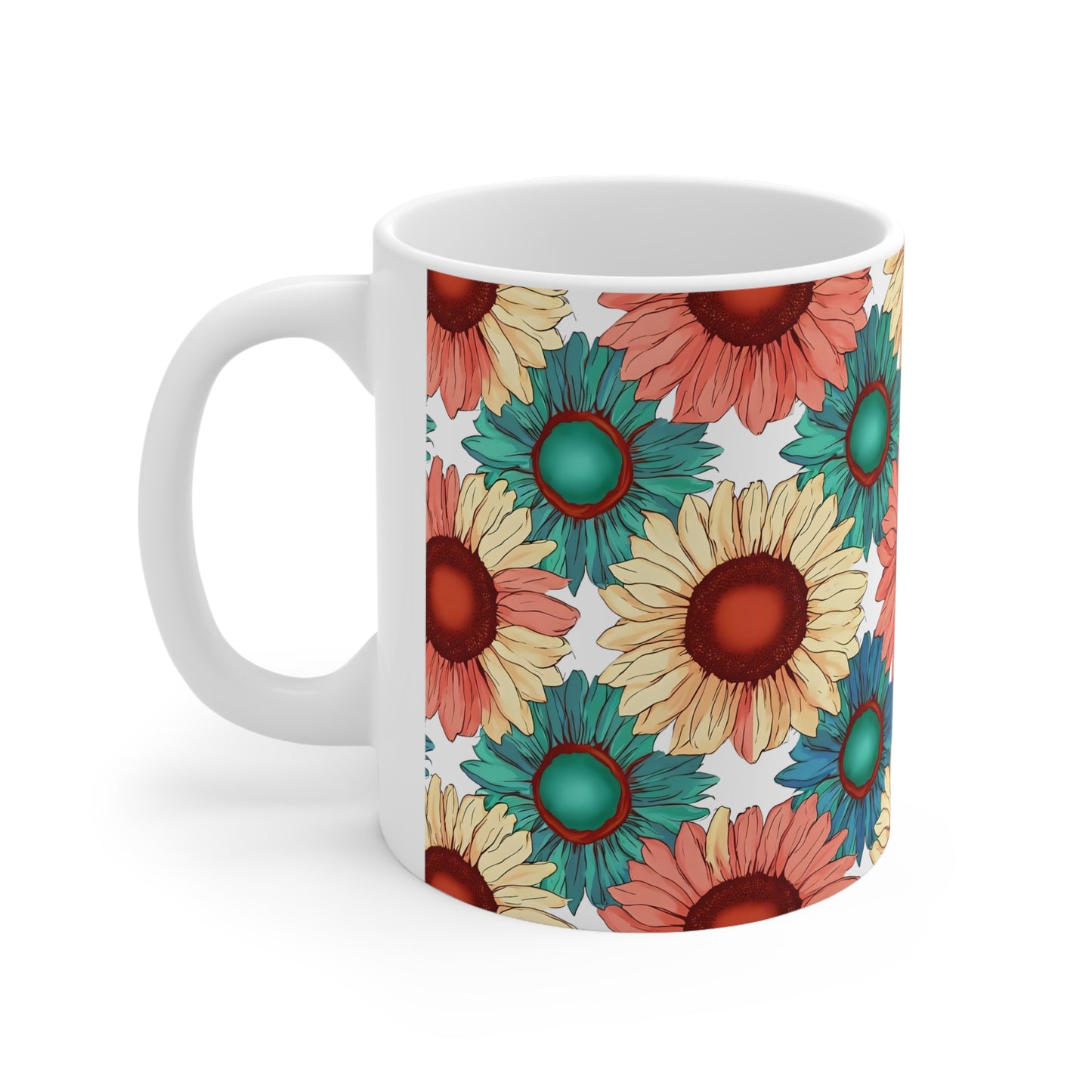 Sadie's Sunflower Ceramic Mug, Coffee Cup