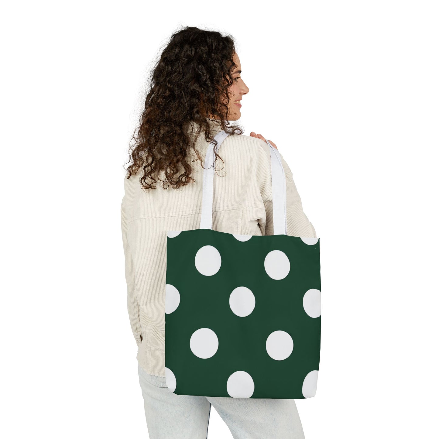 Gretel's Green Polka Dot Tote Bag