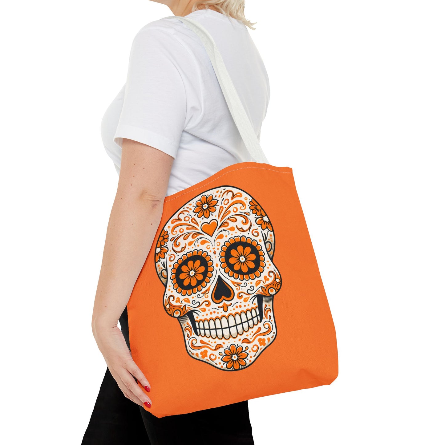 Odin's Orange Sugar Skull Tote Bag