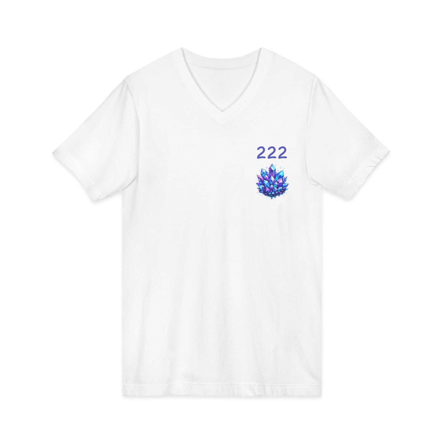 222 Crystal V-Neck Adult Shirt