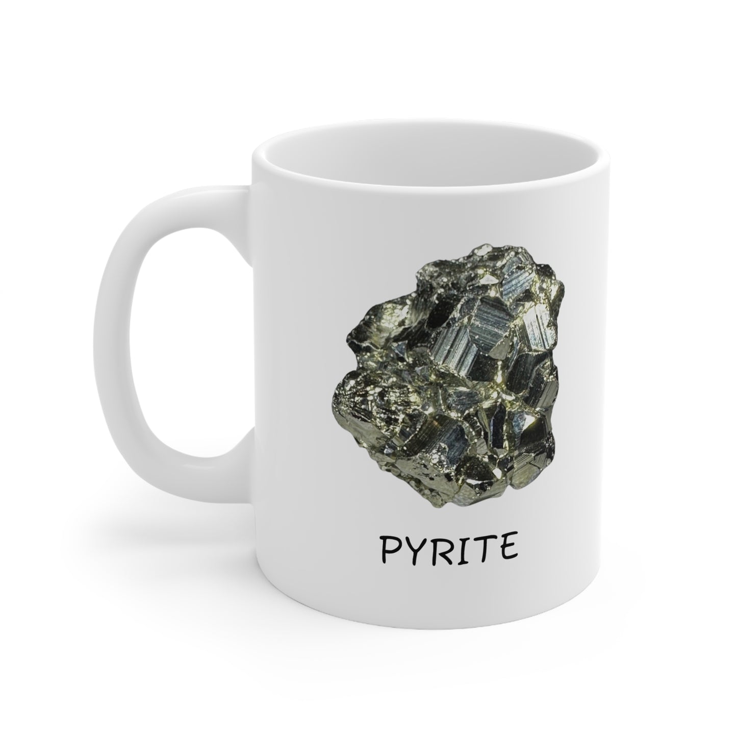 Pyrite Crystal Collection Ceramic Mug, Coffee Cup