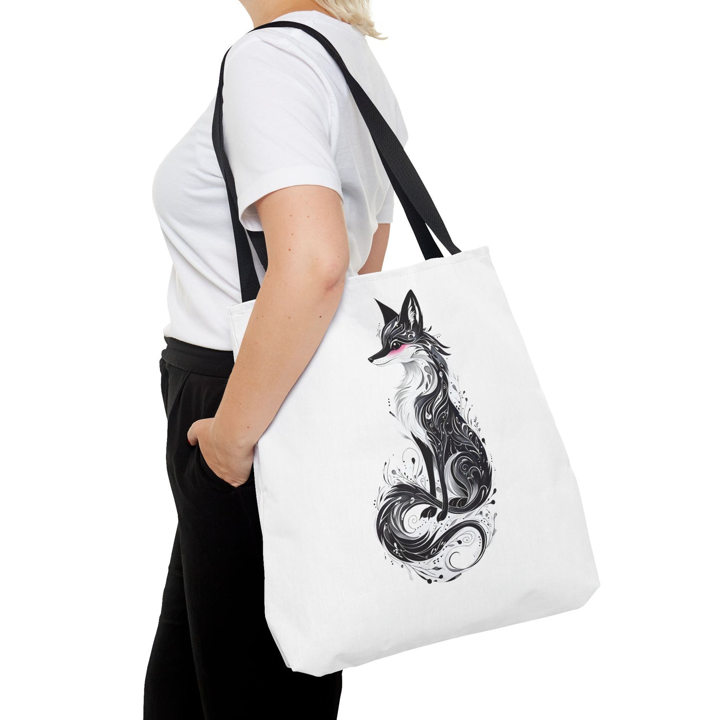 Mystic Black Fox Tote Bag