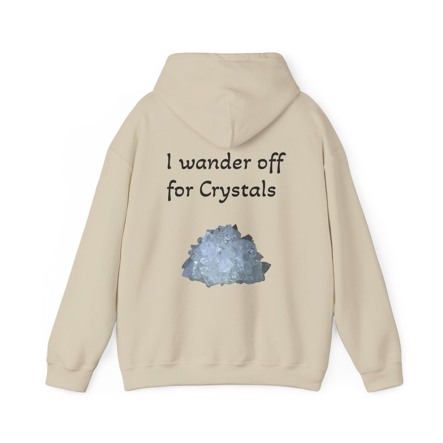 Savanna's  "Sparkle Alert: I wander off for Crystals" Adult Sweatshirt - Hooded