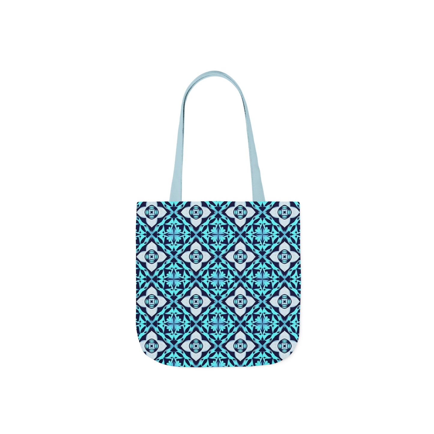 Gaia's Blue Geometric Tote Bag