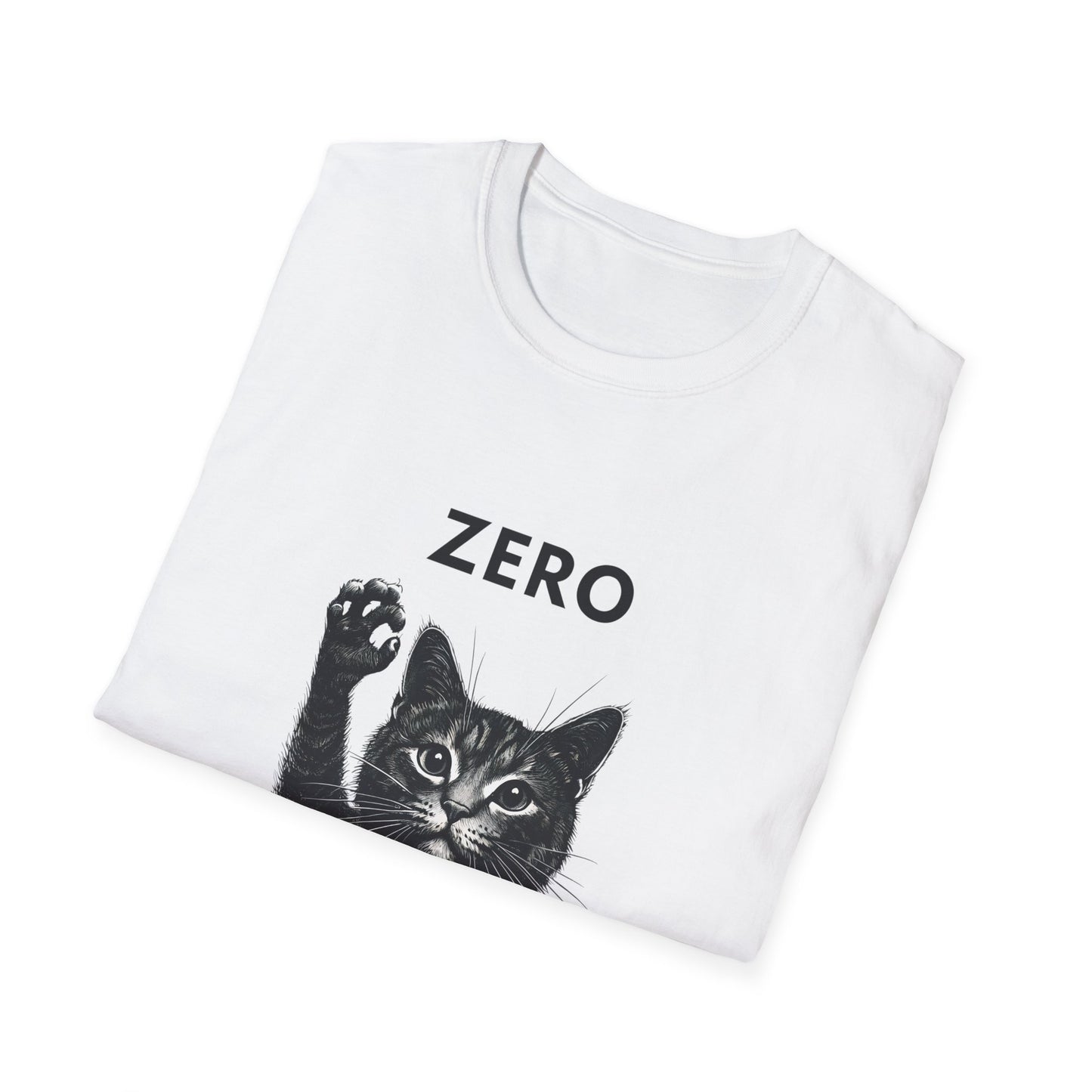 Mickey Zero Fluffs Given Cat Adult Shirt