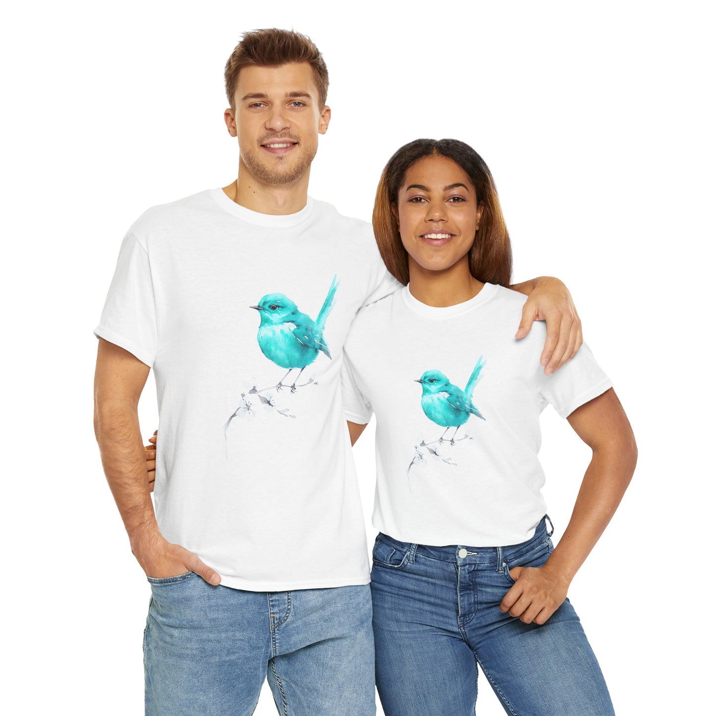 Tommy's Turquoise Bird Adult Shirt