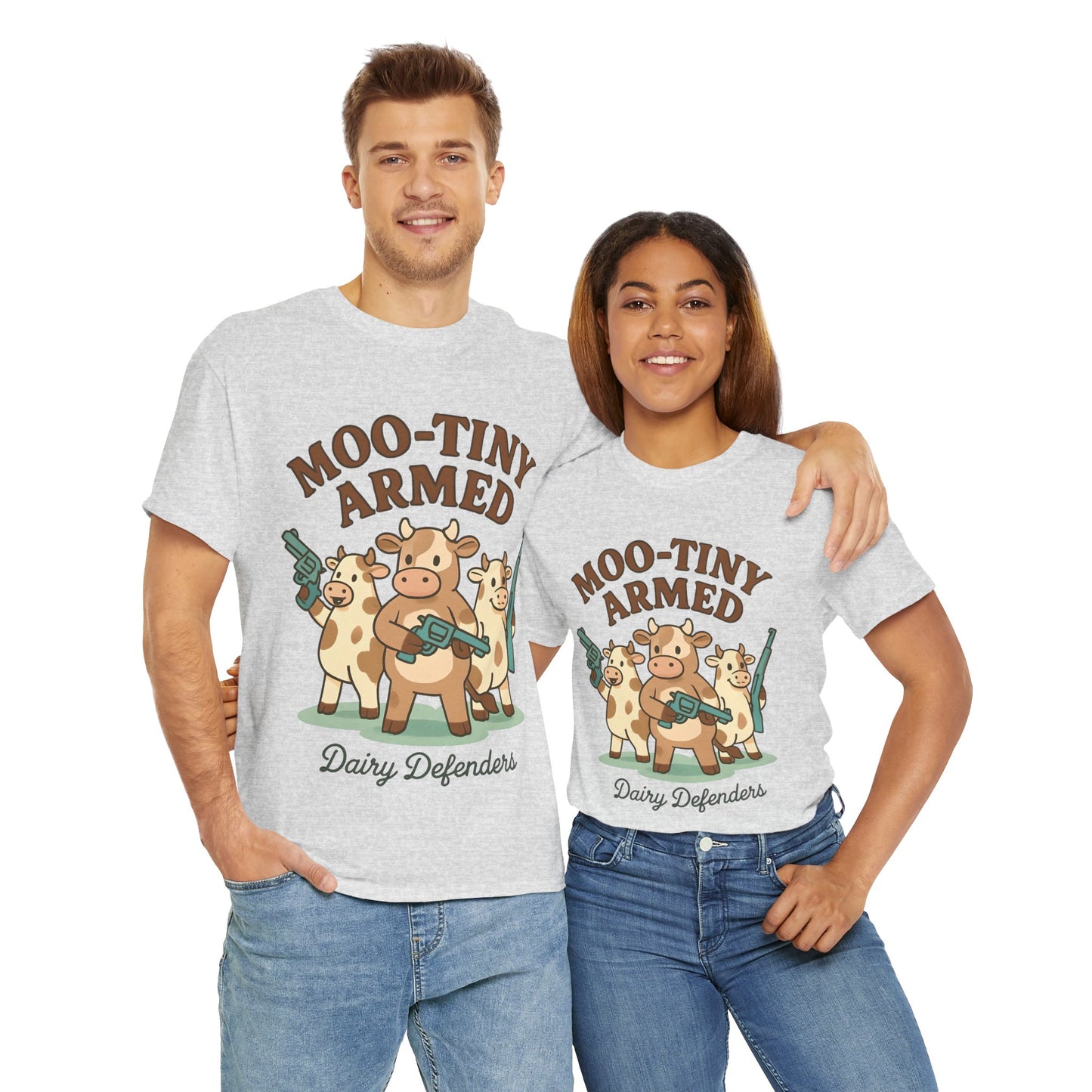 Mason's Moo-tiny Armed Dairy Defenders Adult Shirt
