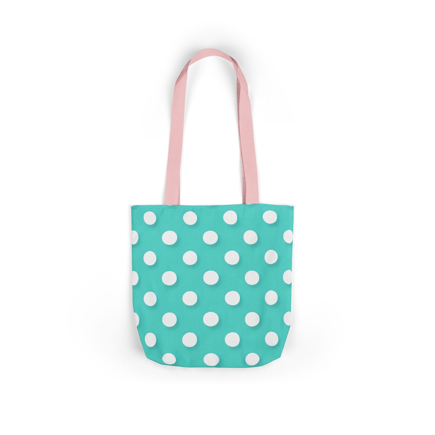 Albert's Aqua Polka Dot Tote Bag