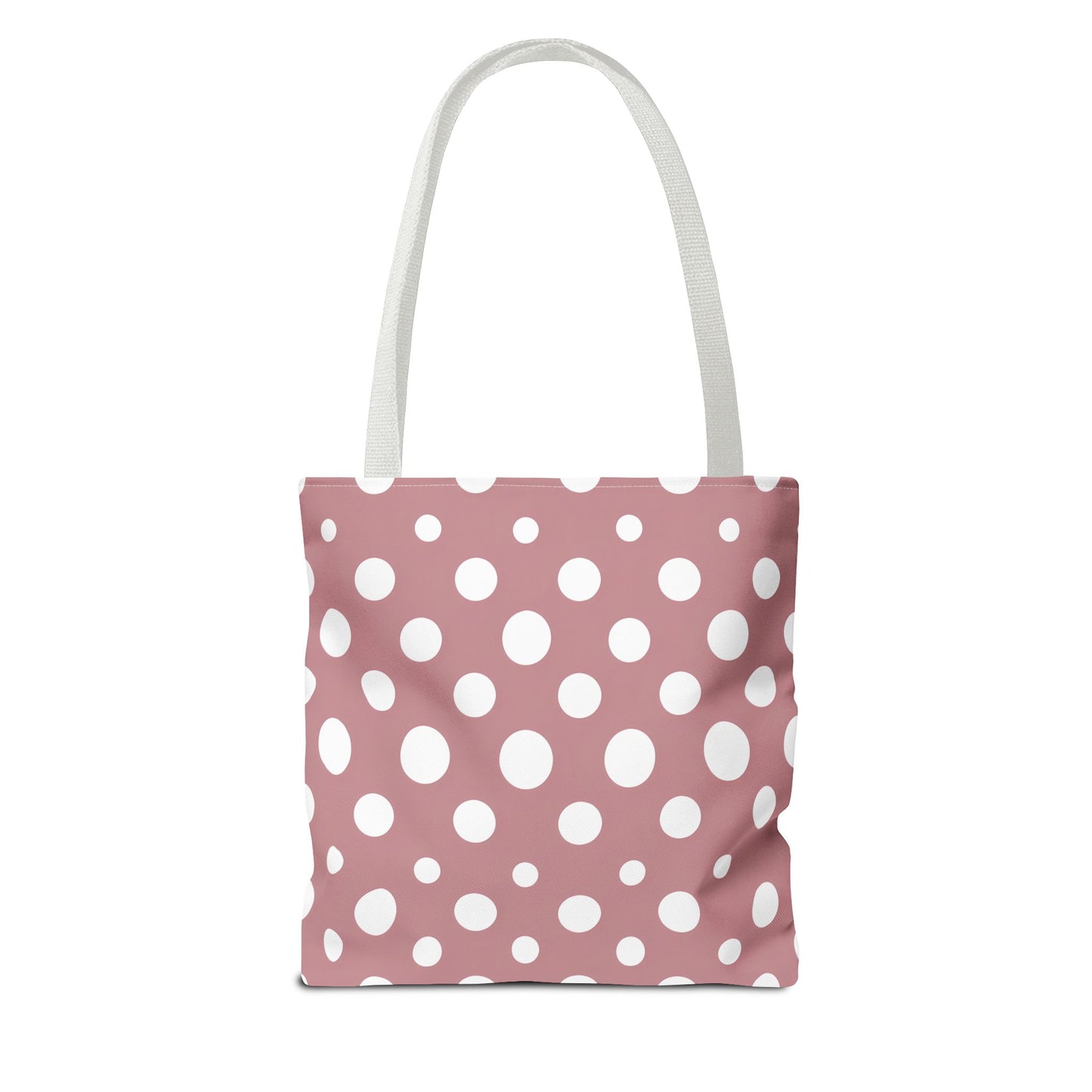 Chic Pink Polka Dot Tote Bag