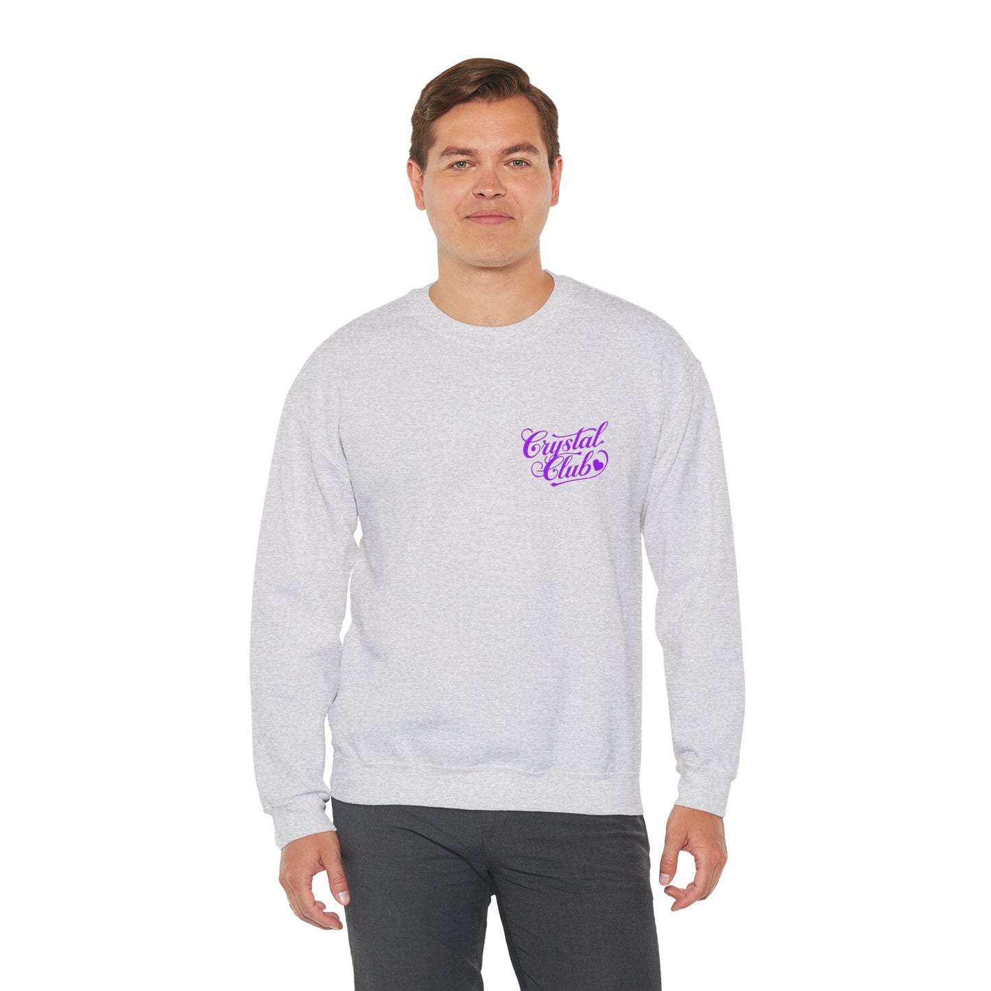 Purple Crystal Club Adult Sweatshirt - Crewneck
