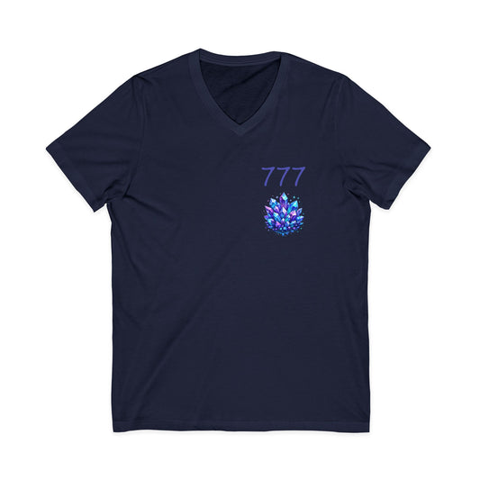 777 Crystal V-Neck Adult Shirt