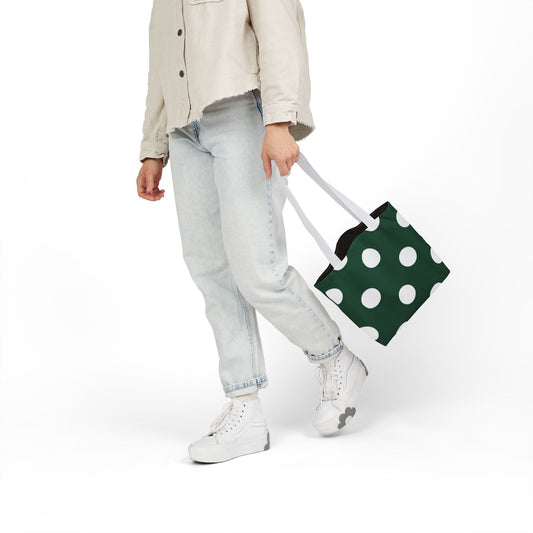 Gretel's Green Polka Dot Tote Bag