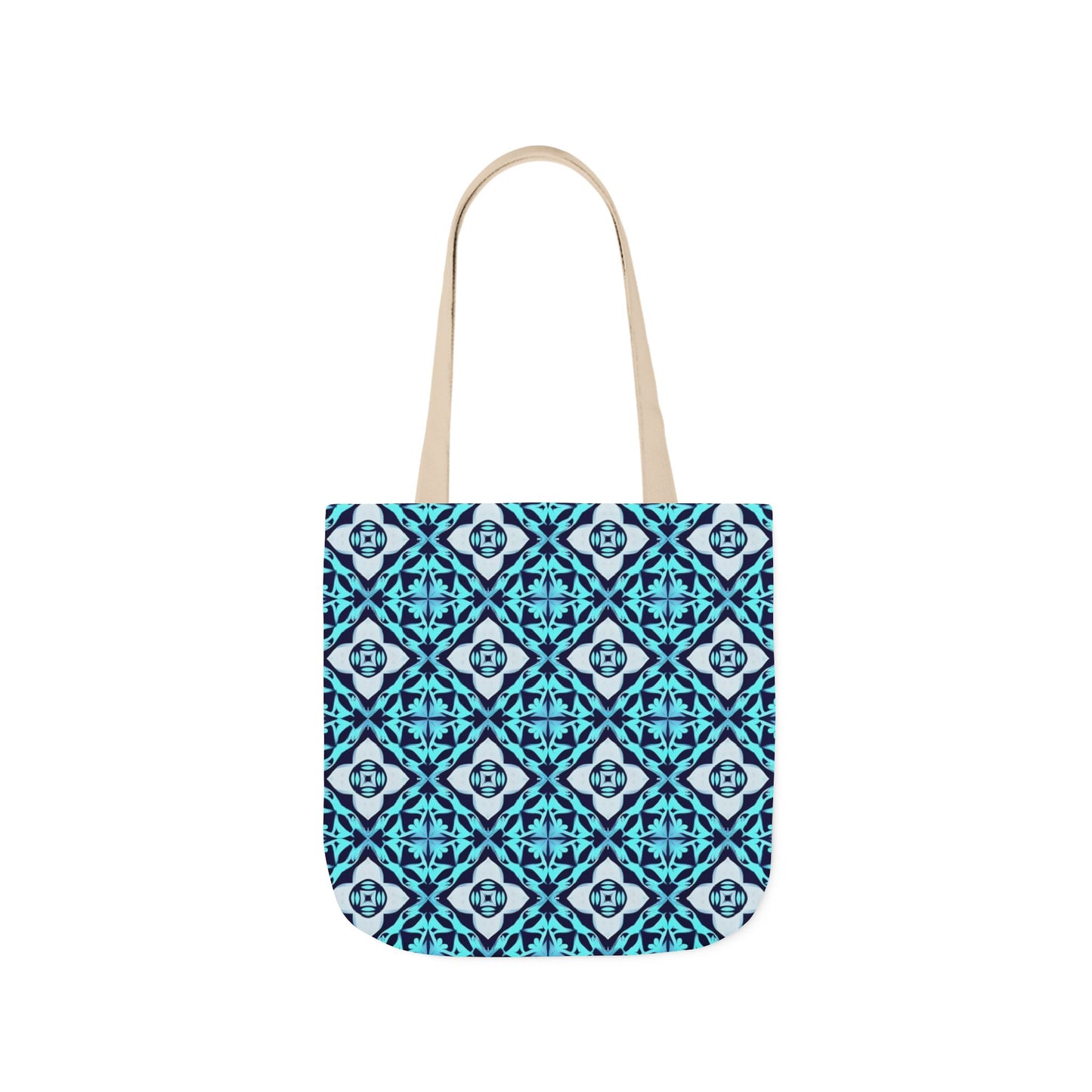 Gaia's Blue Geometric Tote Bag