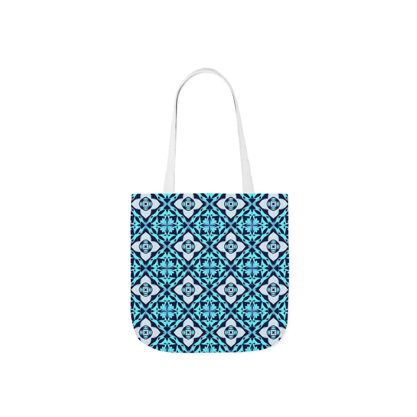 Gaia's Blue Geometric Tote Bag
