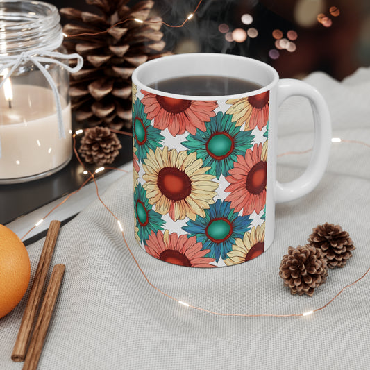 Sadie's Sunflower Ceramic Mug, Coffee Cup