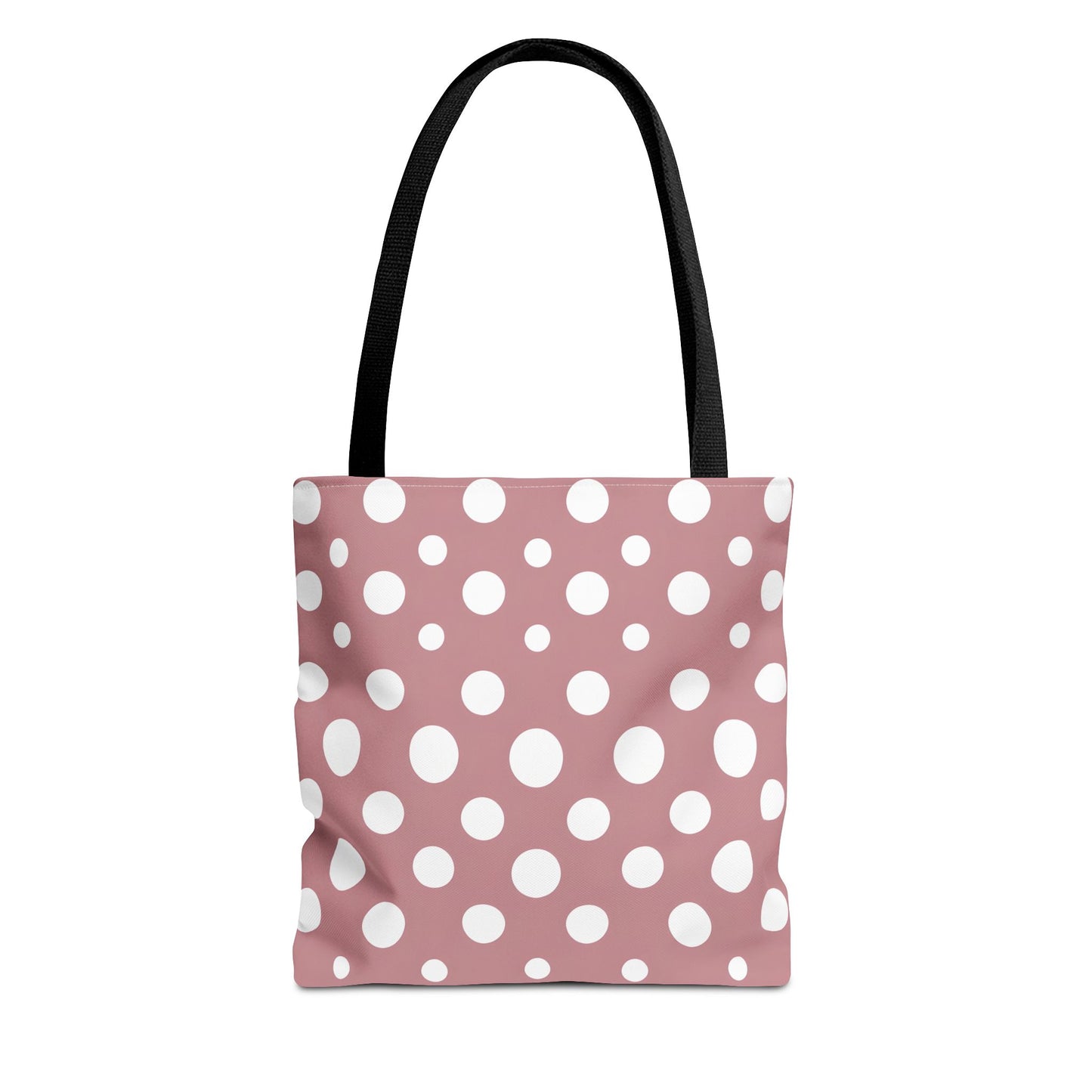 Chic Pink Polka Dot Tote Bag