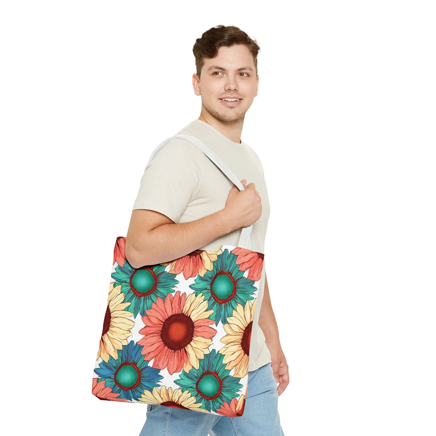 Coco's Colorful Sunflower Tote Bag