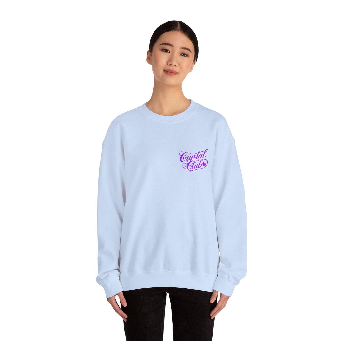 Purple Crystal Club Adult Sweatshirt - Crewneck