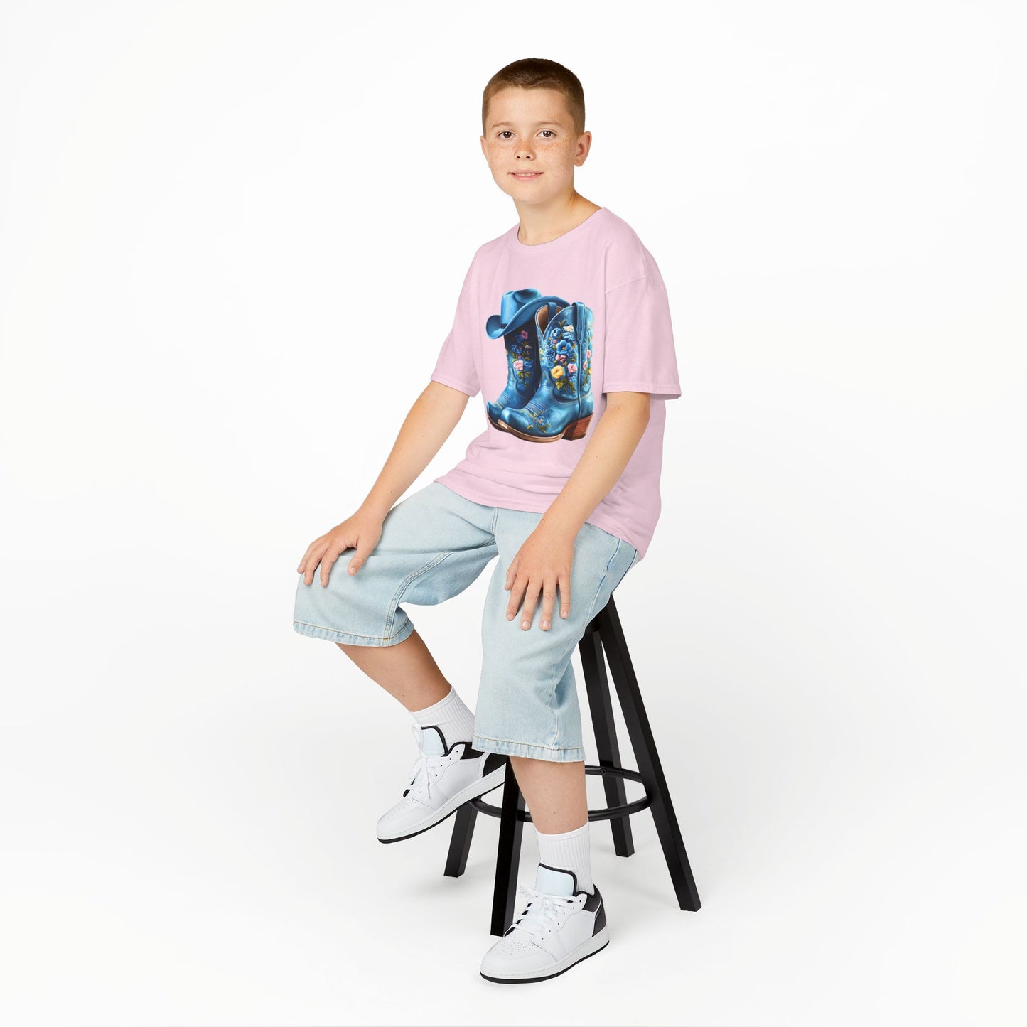 Kia's Cowboy Boots Youth Top