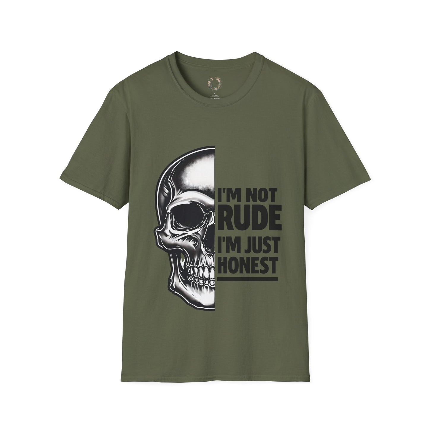 Rod's Rude Skull Graphic Adult Shirt