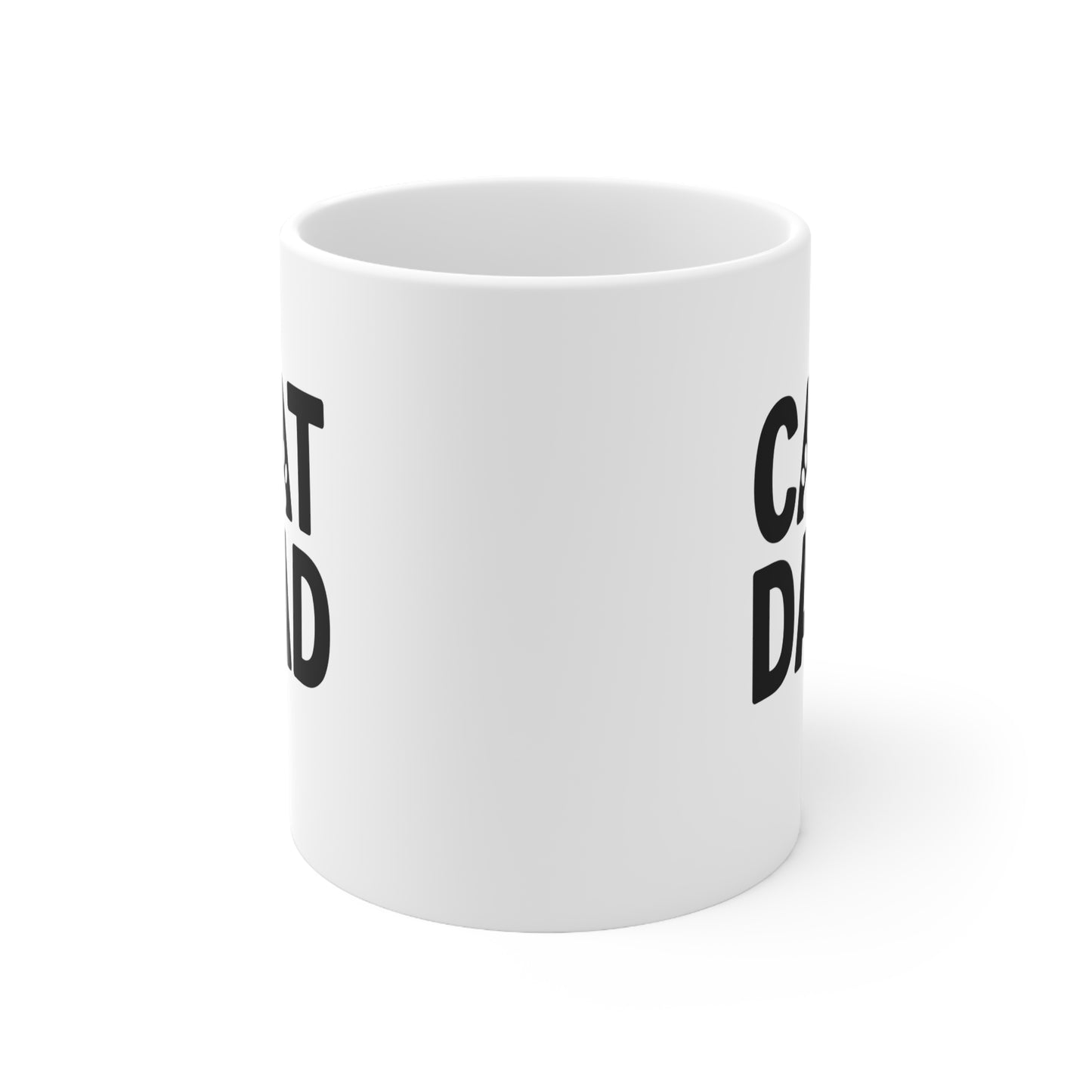 Christian's Cat Dad Ceramic Mug, Coffee Cup