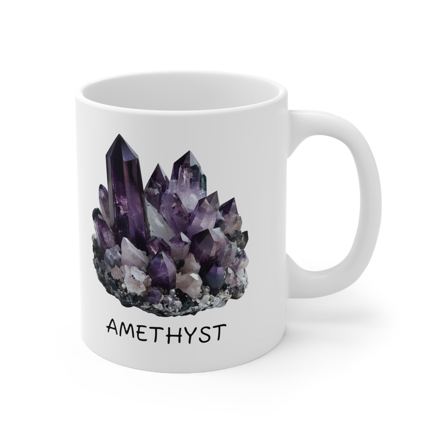Anne's Amethyst Crystal Collection Ceramic Mug, Coffee Cup