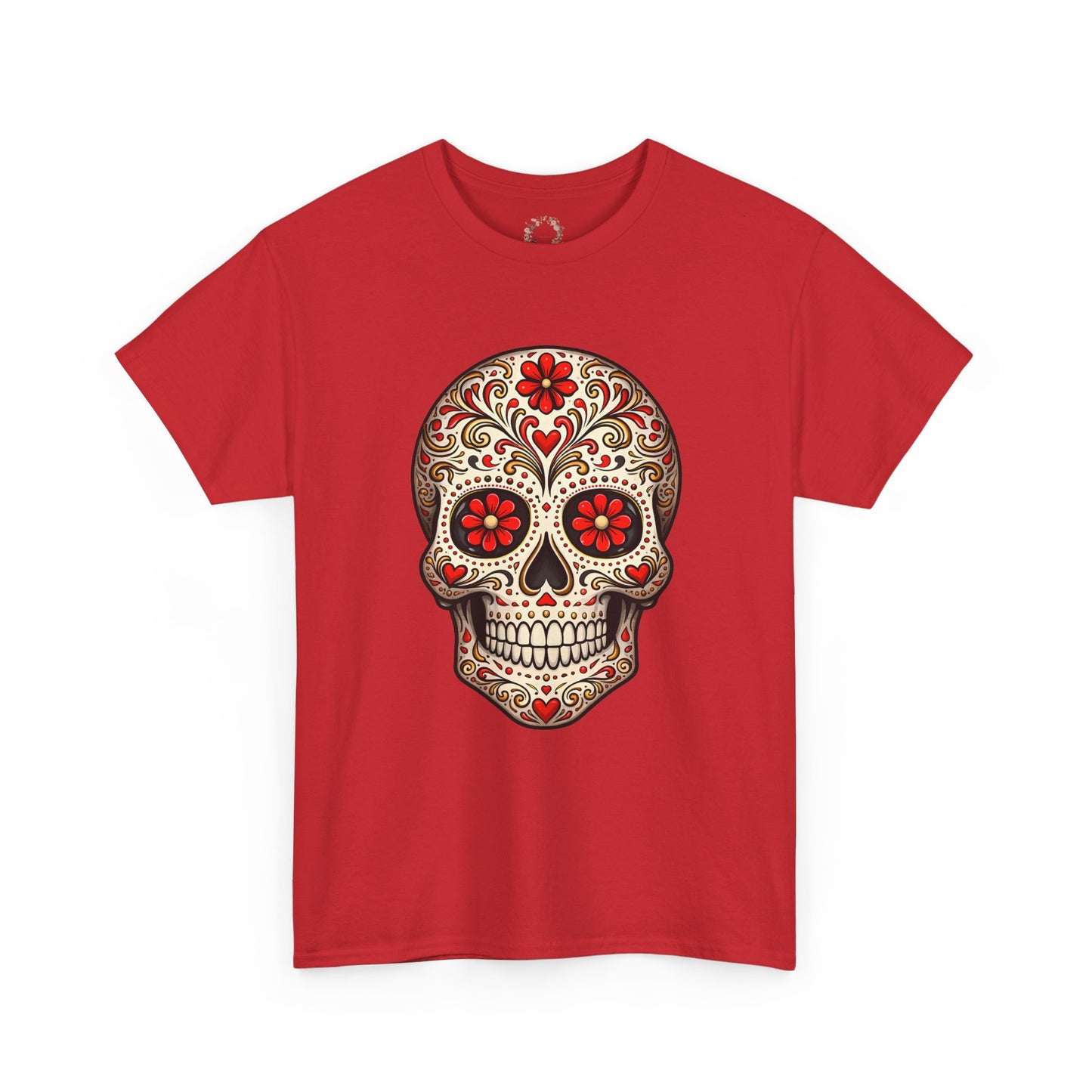 Ryker's Red Sugar Skull Adult Shirt