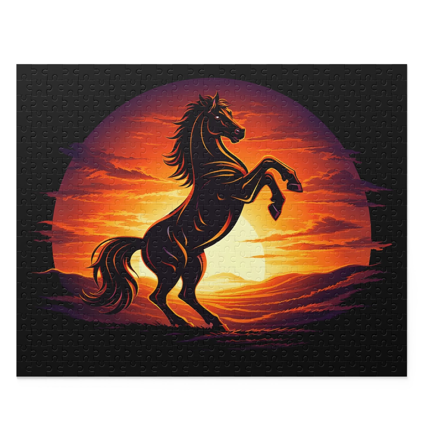 Sunset Stallion 500 Piece Jigsaw Puzzle