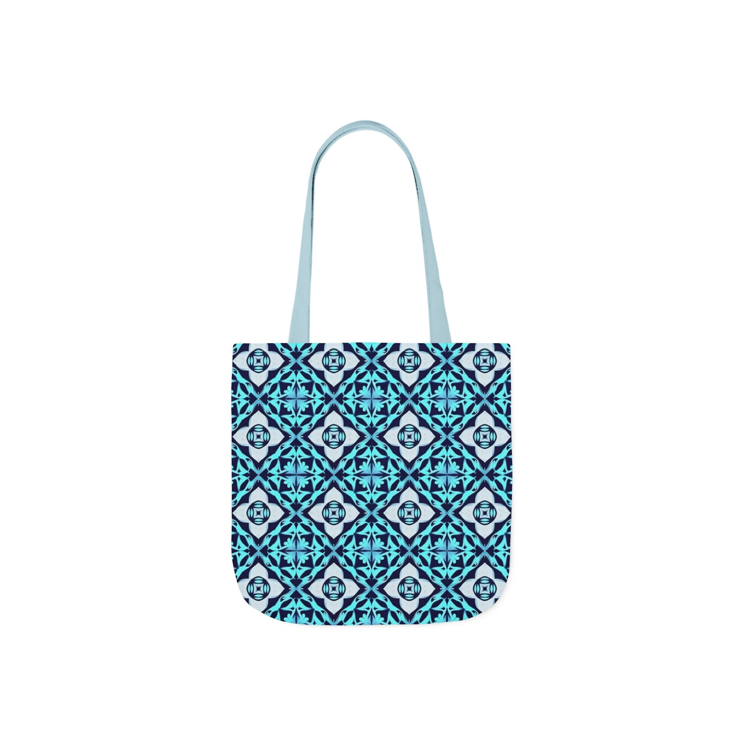 Gaia's Blue Geometric Tote Bag