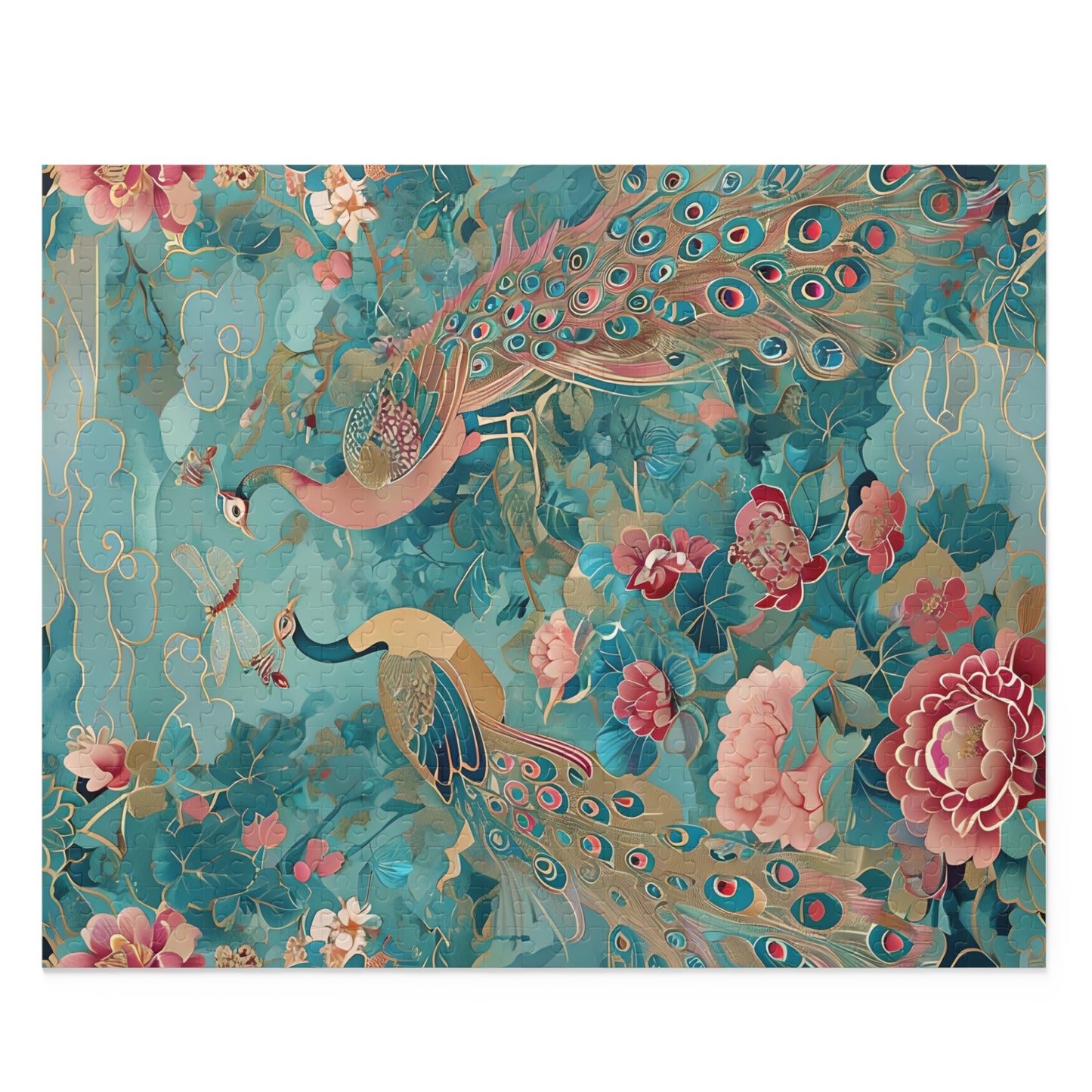 Peacock & Garden 500 Piece Jigsaw Puzzle