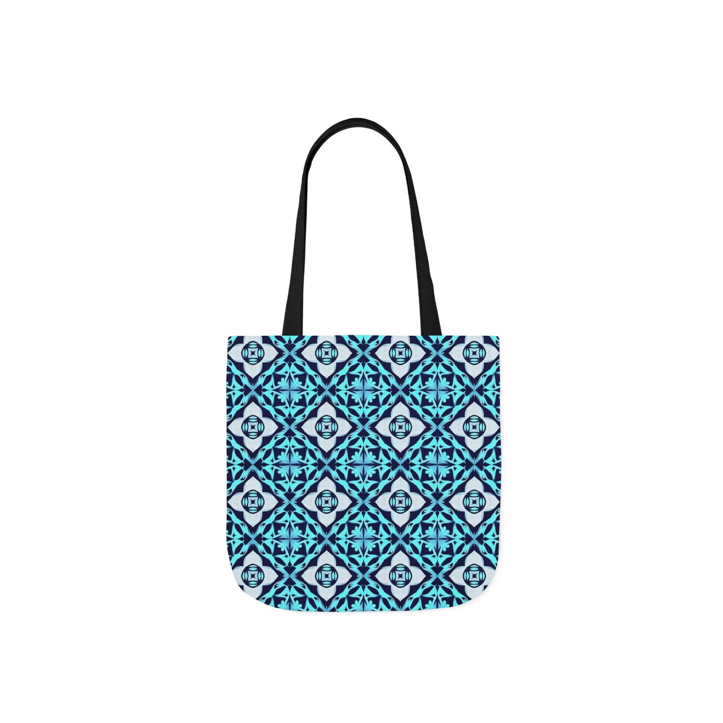Gaia's Blue Geometric Tote Bag
