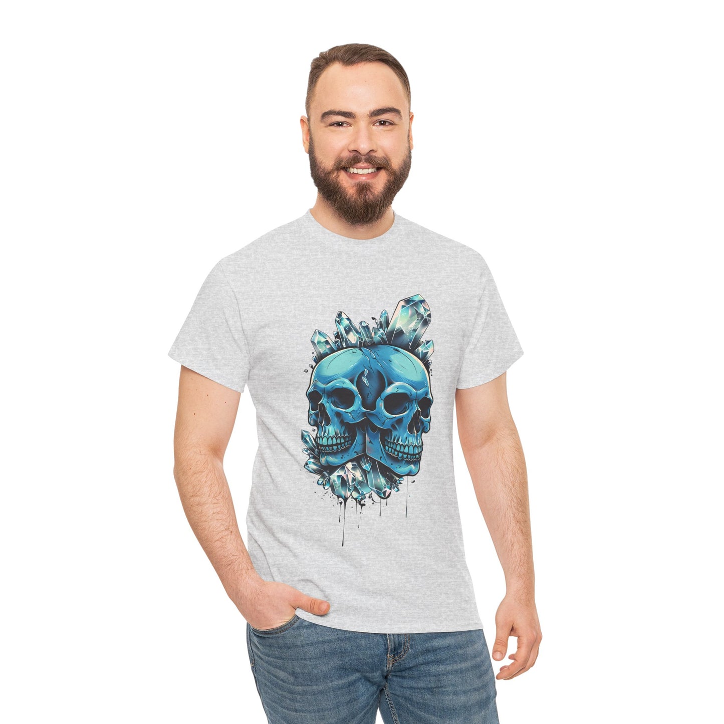 Buzz's Blue Double Skull Adult Shirt