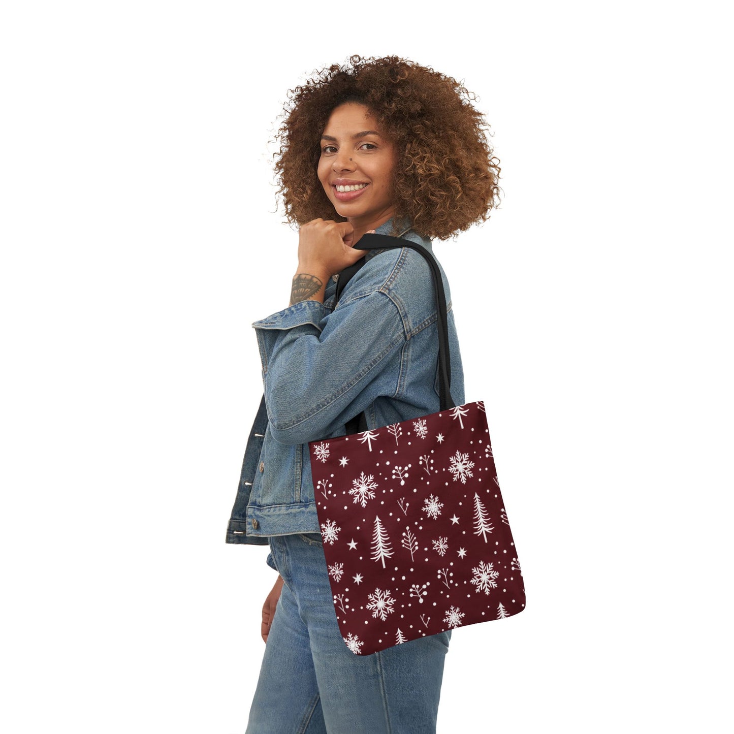 Freya's Festive Snowflake Tote Bag