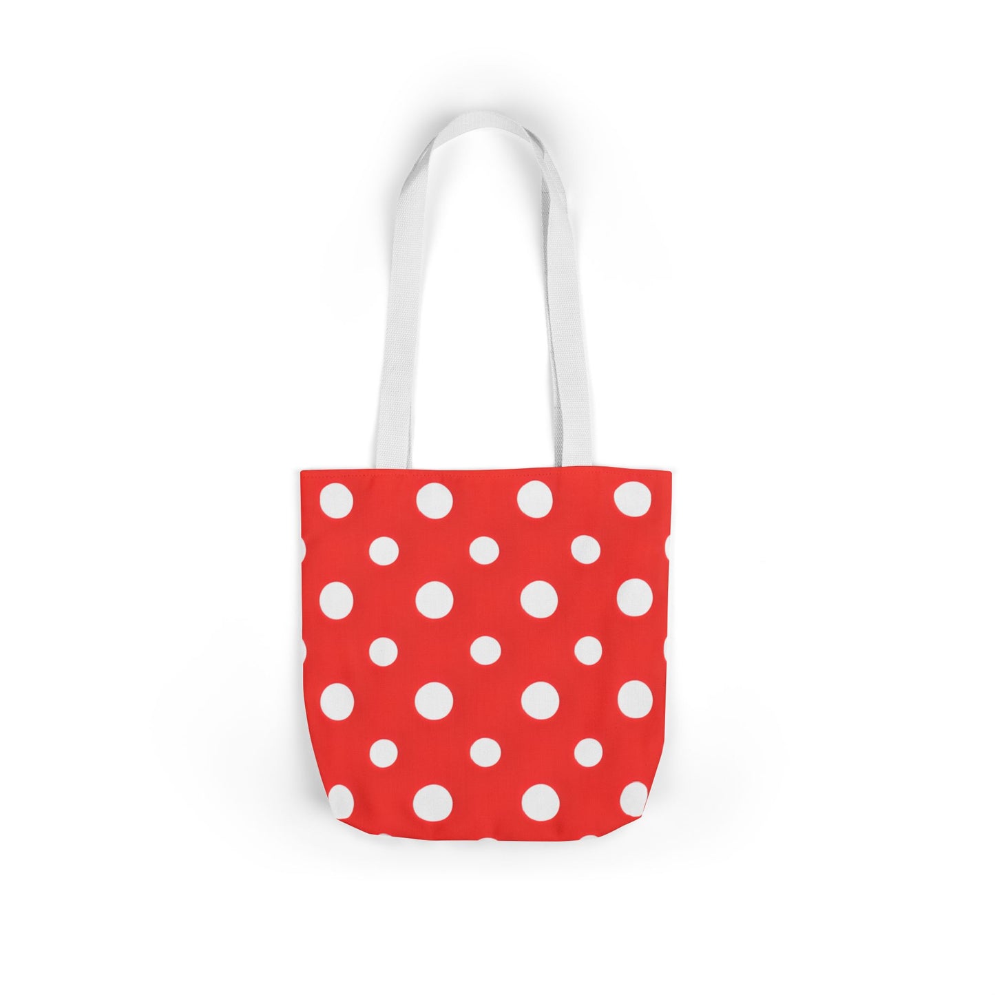 Reba's Red Polka Dot Canvas Tote Bag