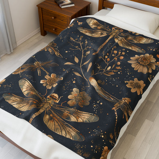 Dave's Dragonfly Plush Blanket