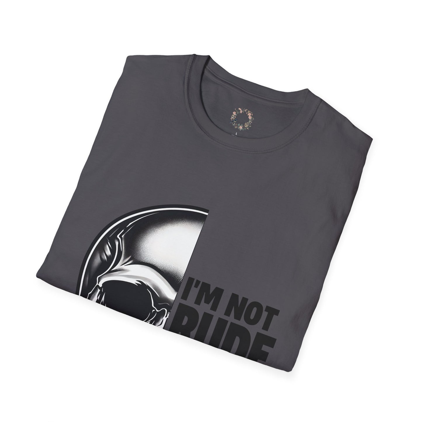 Rod's Rude Skull Graphic Adult Shirt