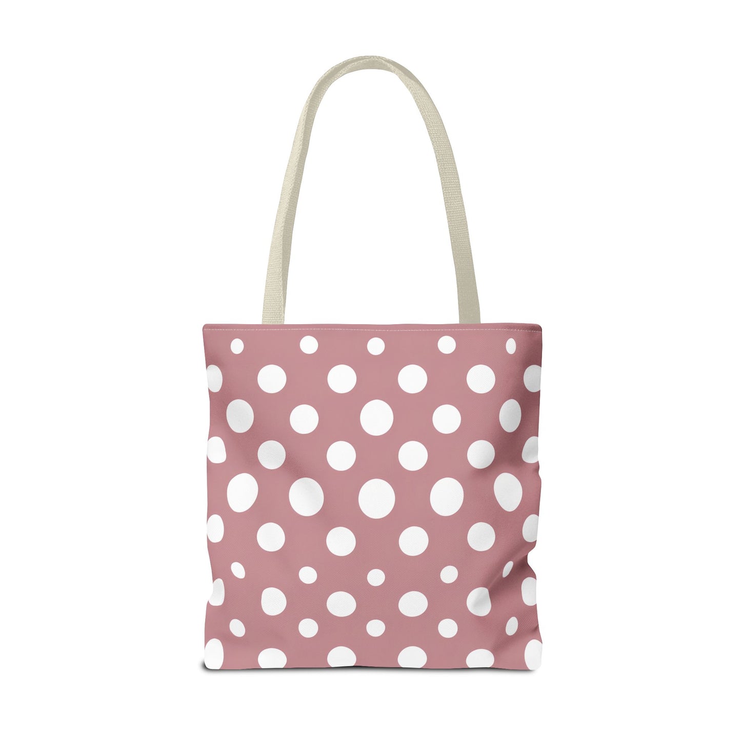 Chic Pink Polka Dot Tote Bag