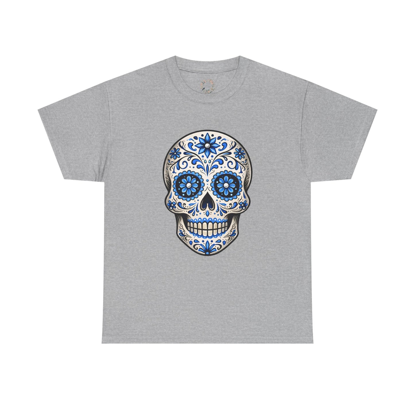 Bea's Blue Sugar Skull Adult Shirt