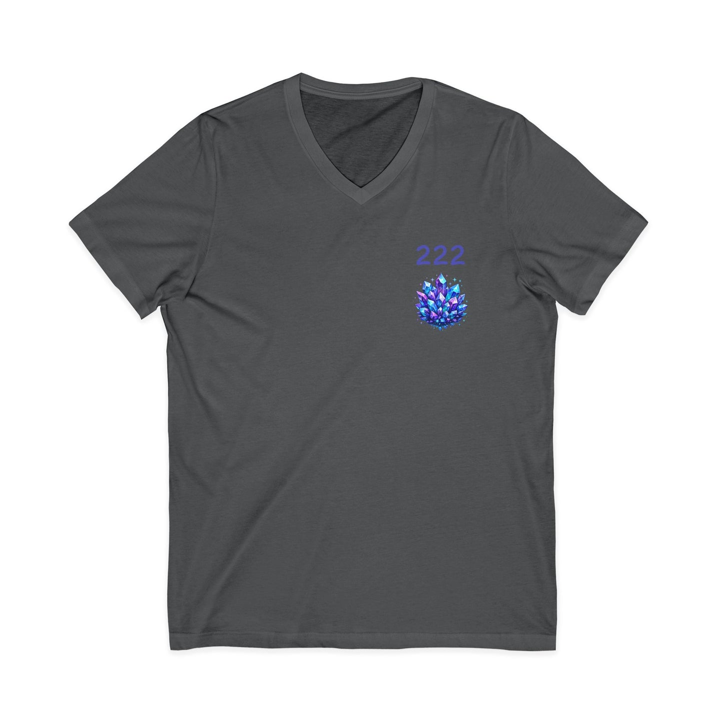222 Crystal V-Neck Adult Shirt