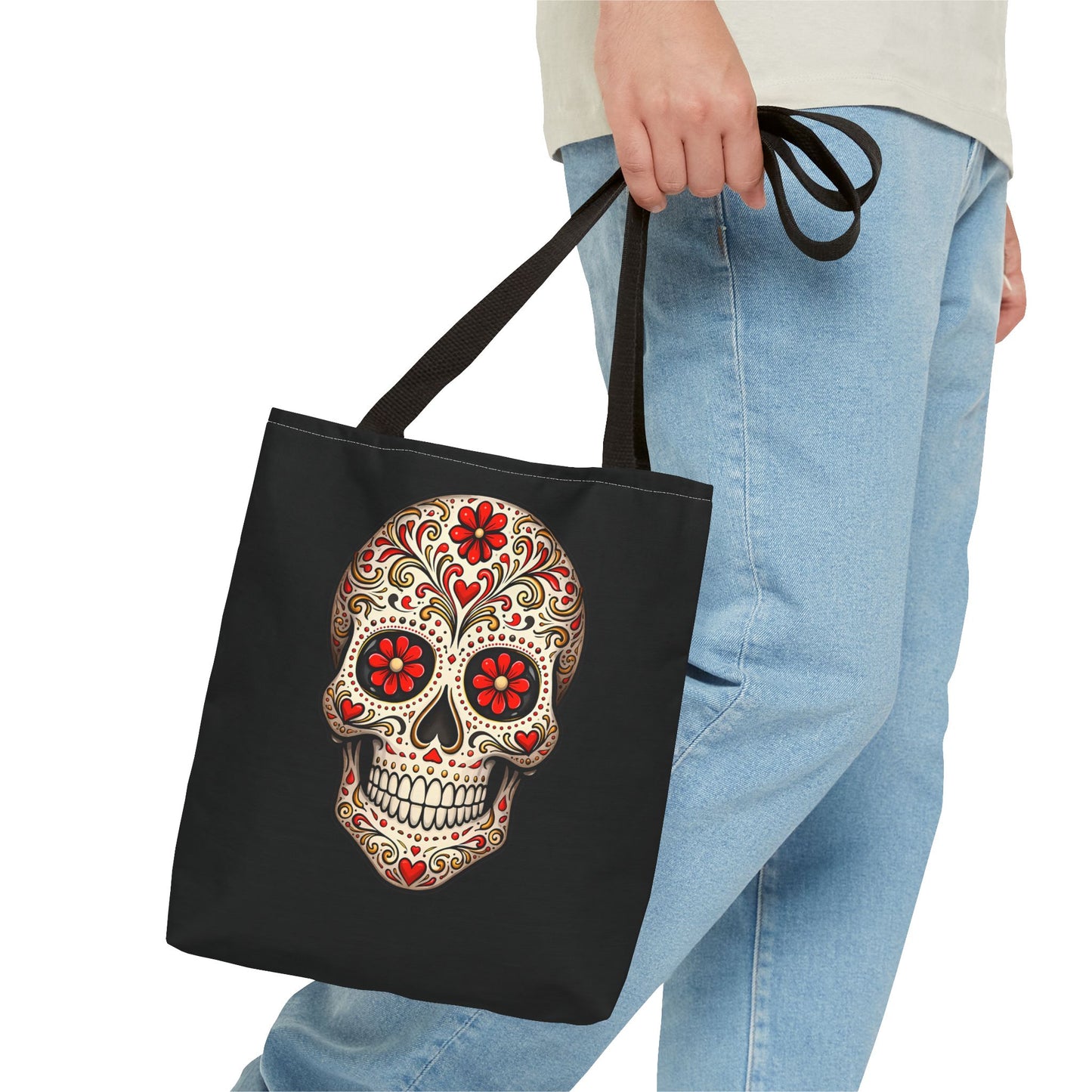 Ruby's Red Sugar Skull Tote Bag