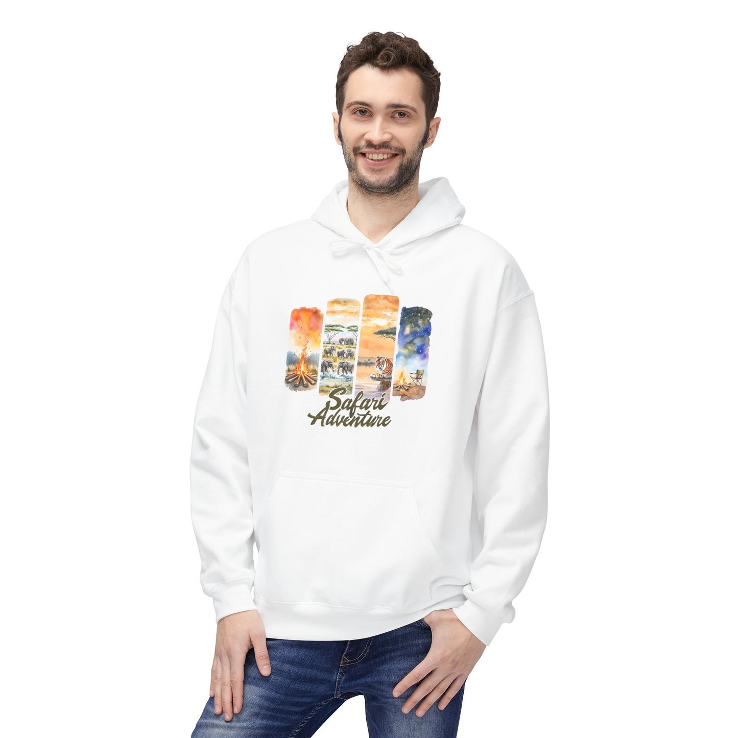 Simon's Safari Adventure Adult Fleece Hoodie